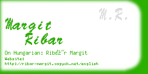 margit ribar business card